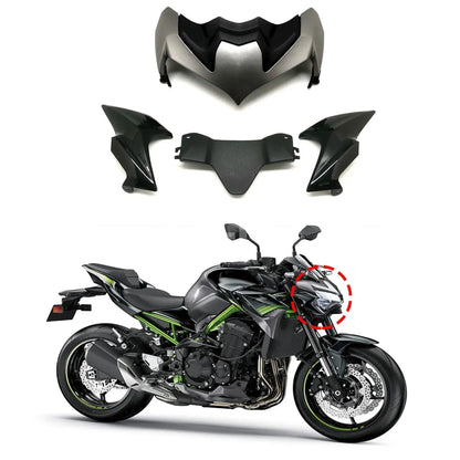 For KAWASAKI Z900 Z 900 z900 2020 2021 2022 Front Fairing Aerodynamic Winglets Front Beak Nose Cone Extension Cover Extender HXLMOTOR
