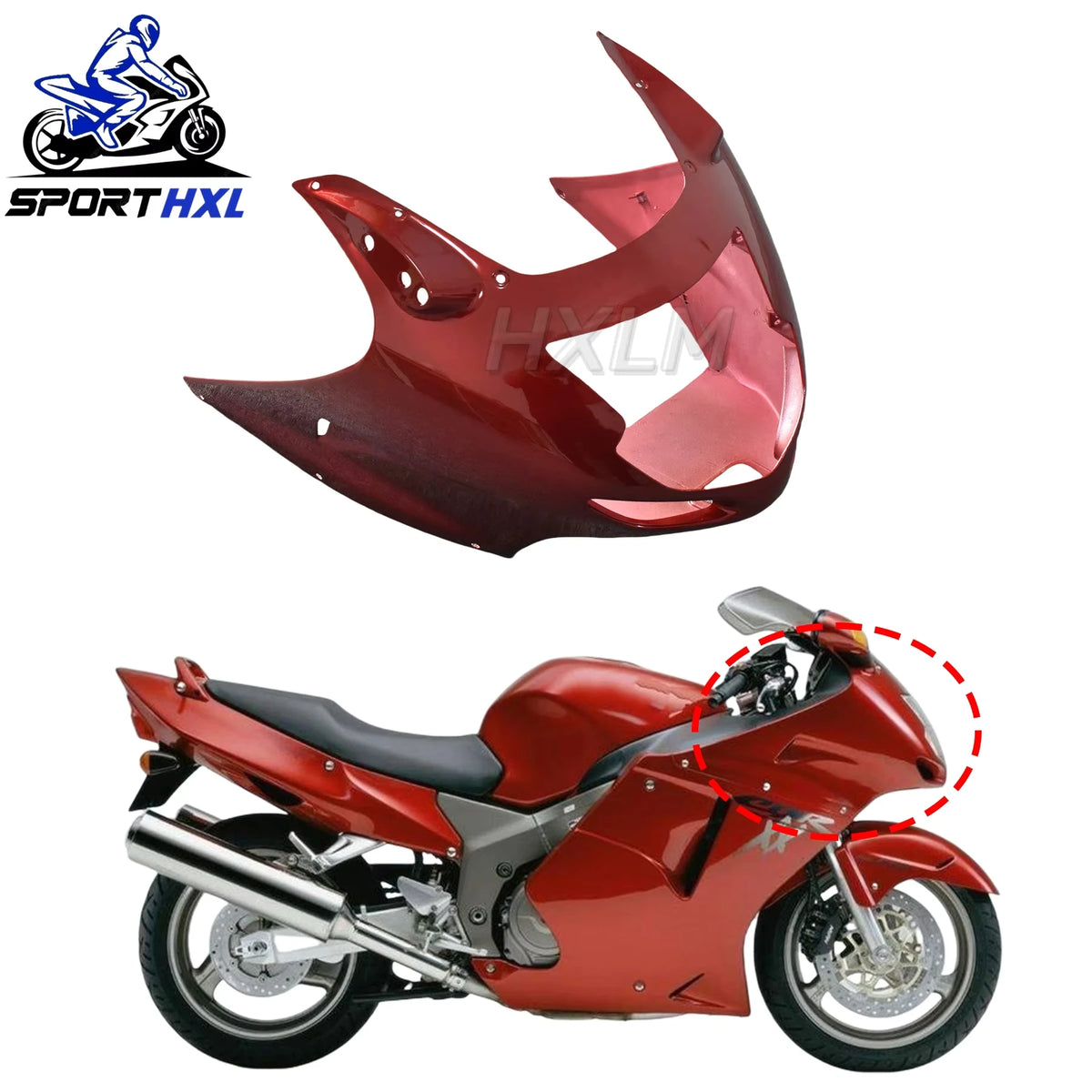 Front Nose Headlight Cover Fairing Bodywork Kit For Honda CBR1100XX Super Blackbird 1997-2007 Motorcycle Accessories