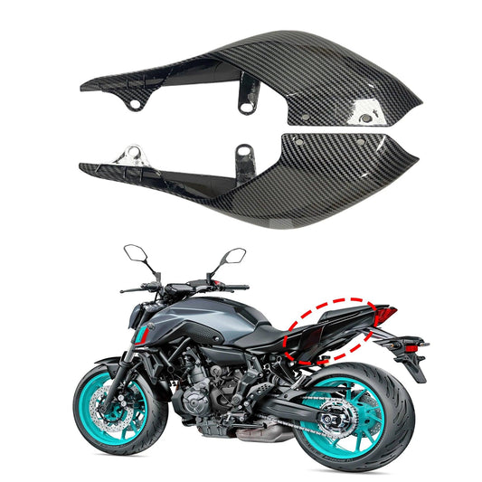 Left Fuel Tank Side Cover for YAMAHA MT-07 MT07 FZ-07 2021 2022 2023 Motorcycle Fairing Mid Air Vent Trim Panel HXLMOTOR