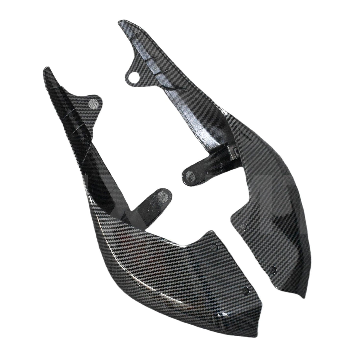 Motorcycle ABS Carbon Fiber Gloss Twill Weave Tailstock Side Panel Side Fairing For YAMAHA MT07 FZ07 2021 2022 2023 HXLMOTOR
