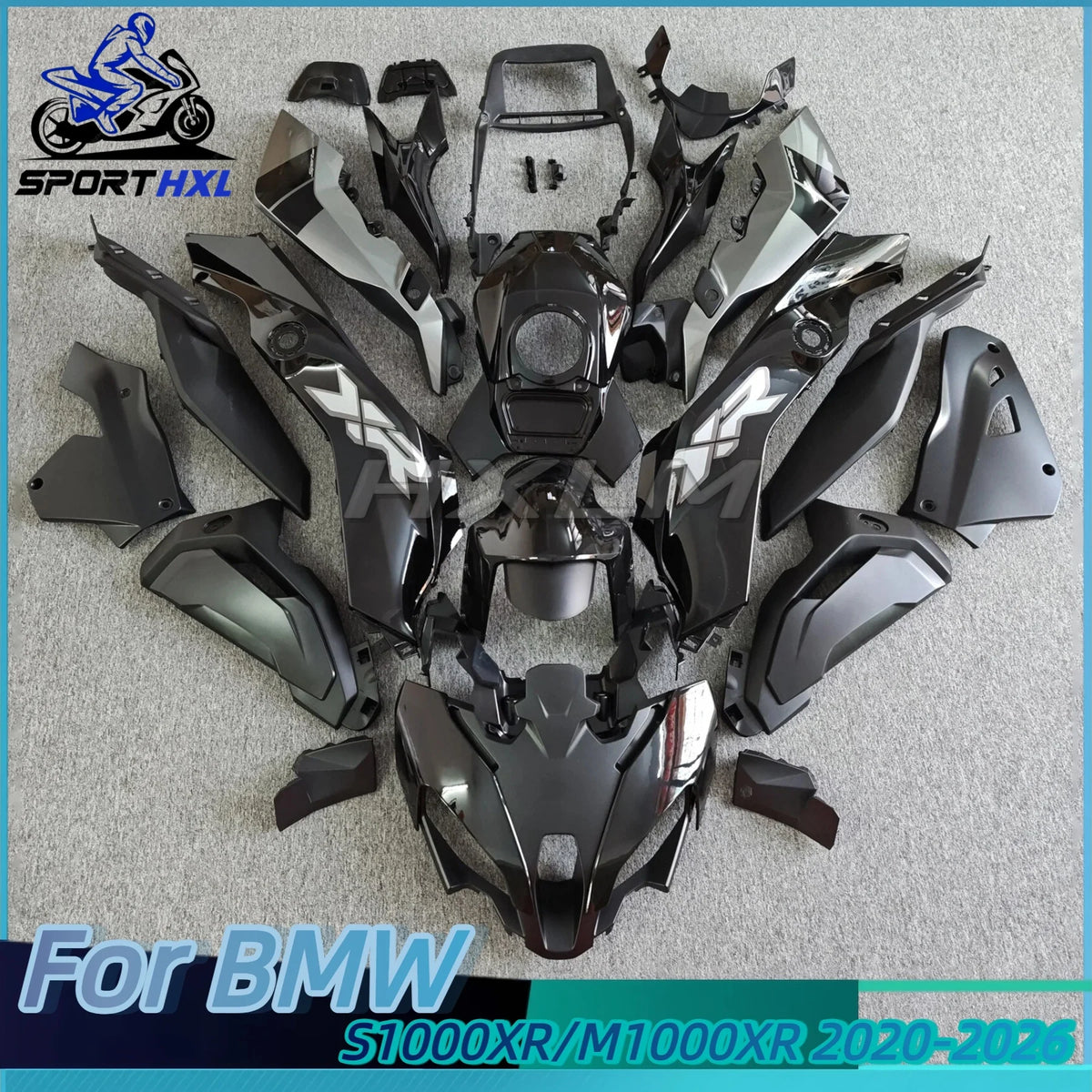 Plastic Motorcycle Fairing Kit Fit for BMW S1000XR M1000XR 2020-2026 2024 2025 Injection Mold Bodywork Kit Silver Black