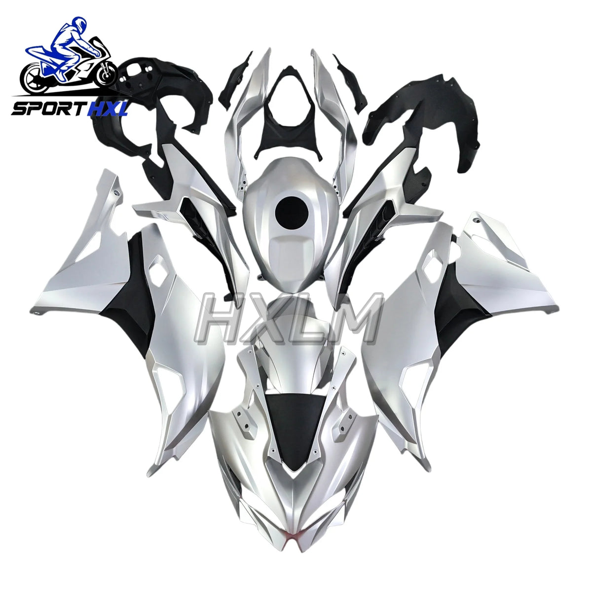 High Quality Motorcycle Fairing Kit Fit For ZX-25R 19- 24 year ZX-4R 4RR 2019 2020 2021 2022 2023 2024 Glossy Silver Fairings