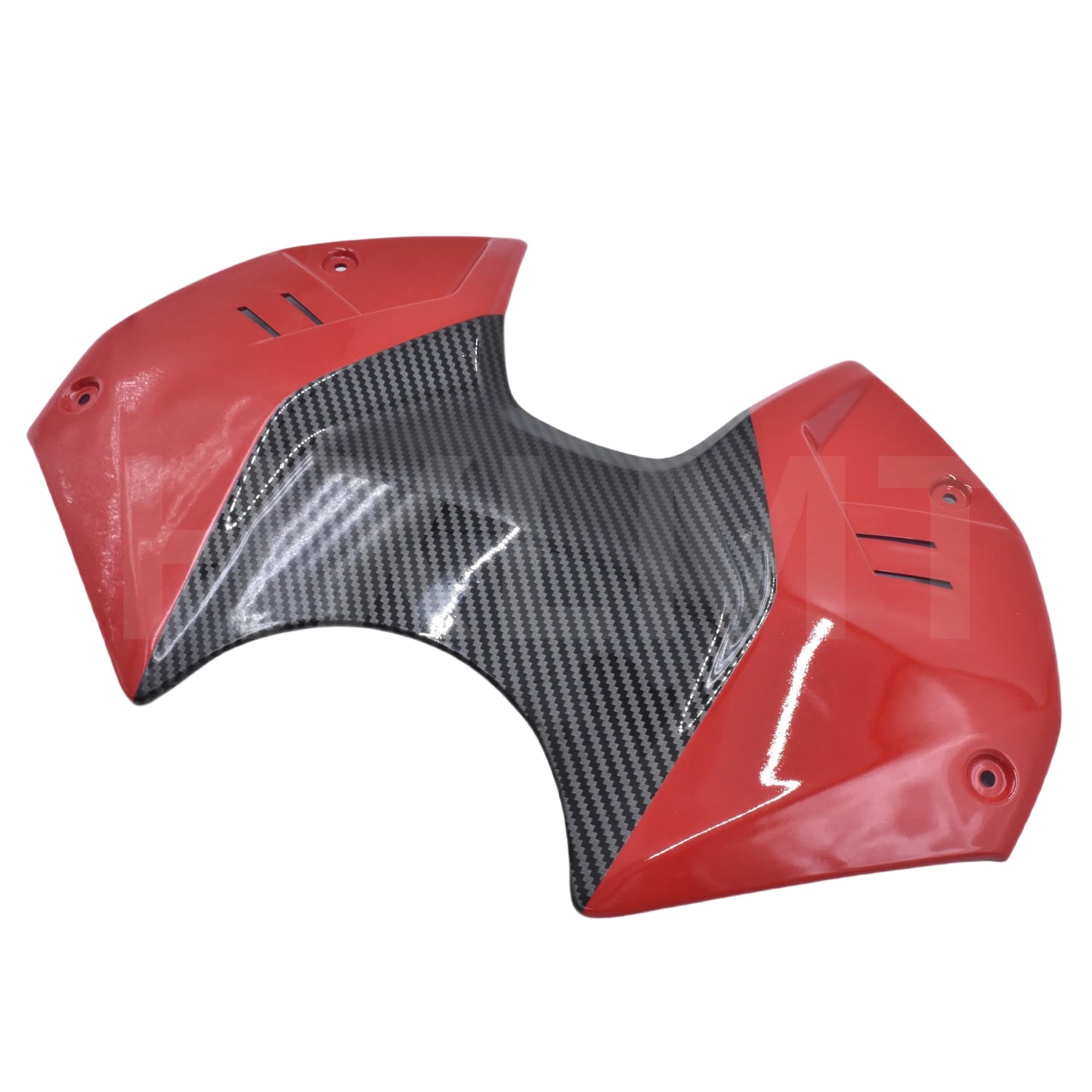 For Ducati Streetfighter V4 Matt Carbon Fiber Tank Cover Front Fuel Gas Protection Battery Covers With titanium Mounting Screws HXLMOTOR