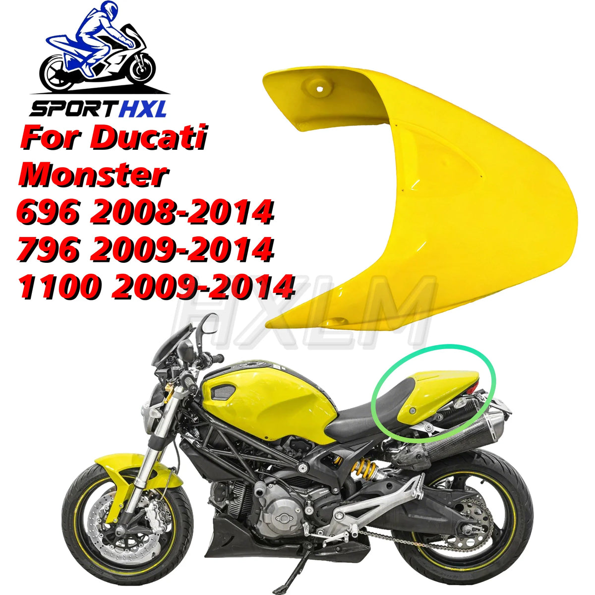 Motorcycle Rear cover For Ducati Monster 796 696 1100 2008 2009-2014 Rear cowl Rear fairing Rear tail Rear seat cover