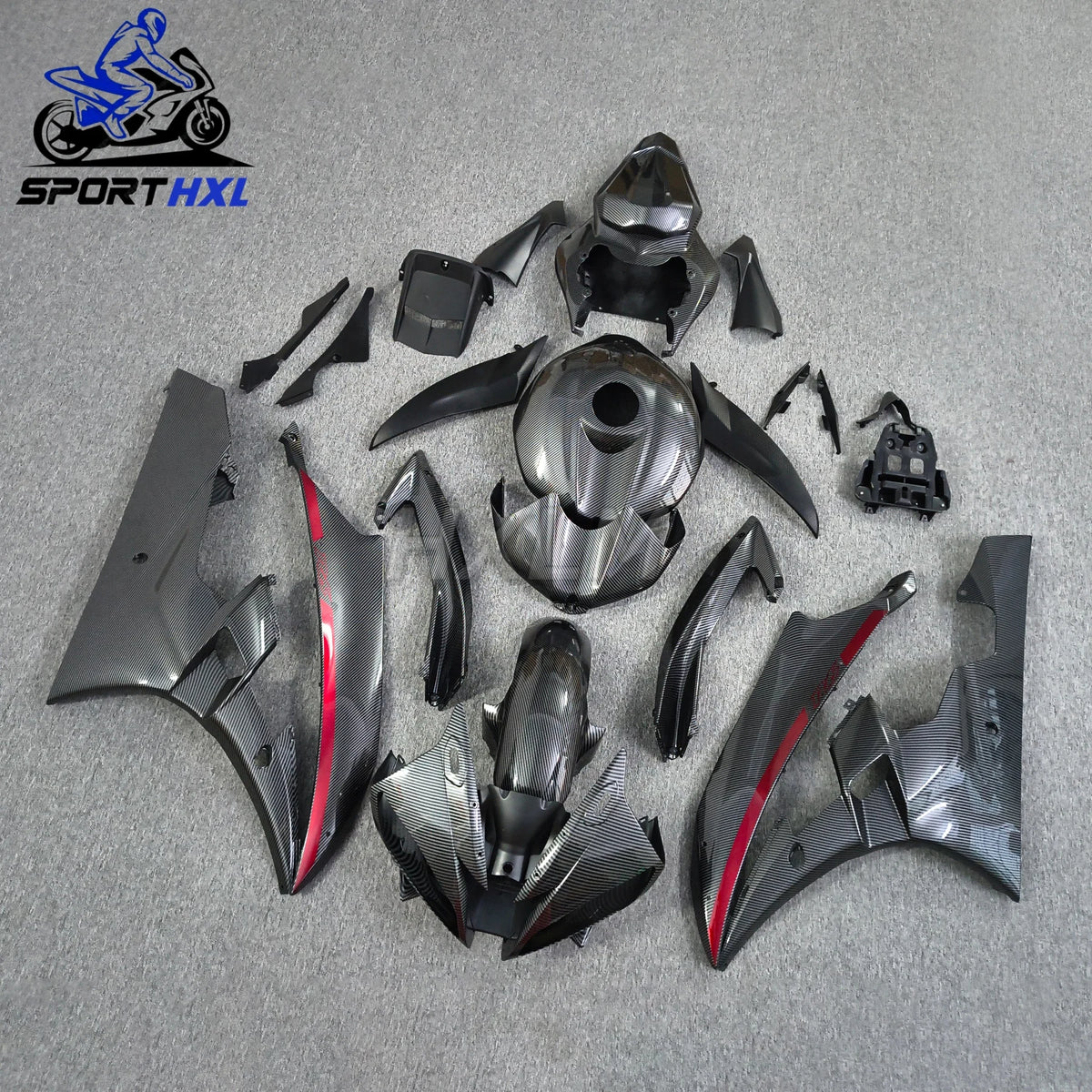 The ABS Injection Mold New ABS Whole Fairings Kit Fit for YAMAHA YZF-R6 R6 06 07 2006 2007 Bodywork Set Black Red White
