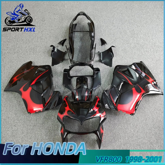 Motorcycle Fairing Kit Fit For Honda VFR800 1998 1999 2000 2001 Full Set Fairings Kits Painted Bodywork New ABS Plastic