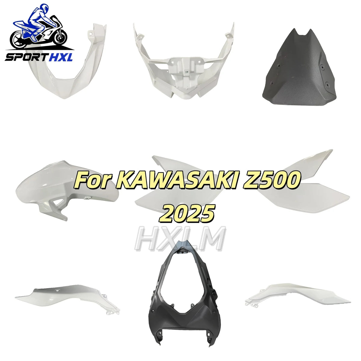 Motorcycle For KAWASAKI Z500 2025 2024 Ninja 500 Left Right Big Side Fairing Cover Panels Bodywork Unpainted Plastic Parts