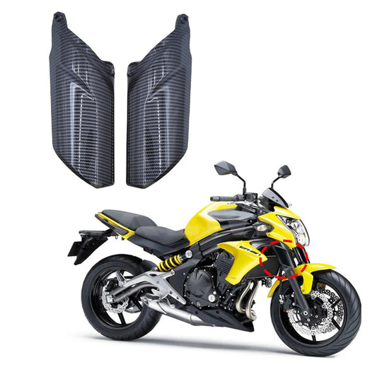 Motorcycle For KAWASAKI ER6N ER-6N 2012 - 2016 Front Fender Suspension Fork Shock Cover Guard Protector Fairing Carbon Fiber HXLMOTOR
