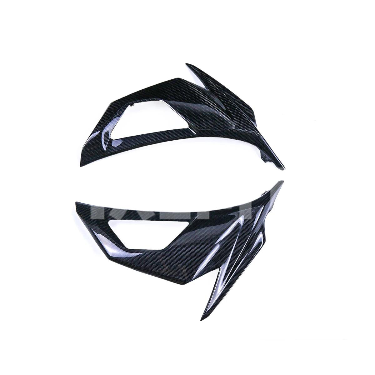 Suitable For Kawasaki Ninja 400 Motorcycle Fairing ABS Accessories Turn Signal Side Plate Carbon Fiber Color 2018 - 2023 HXLMOTOR