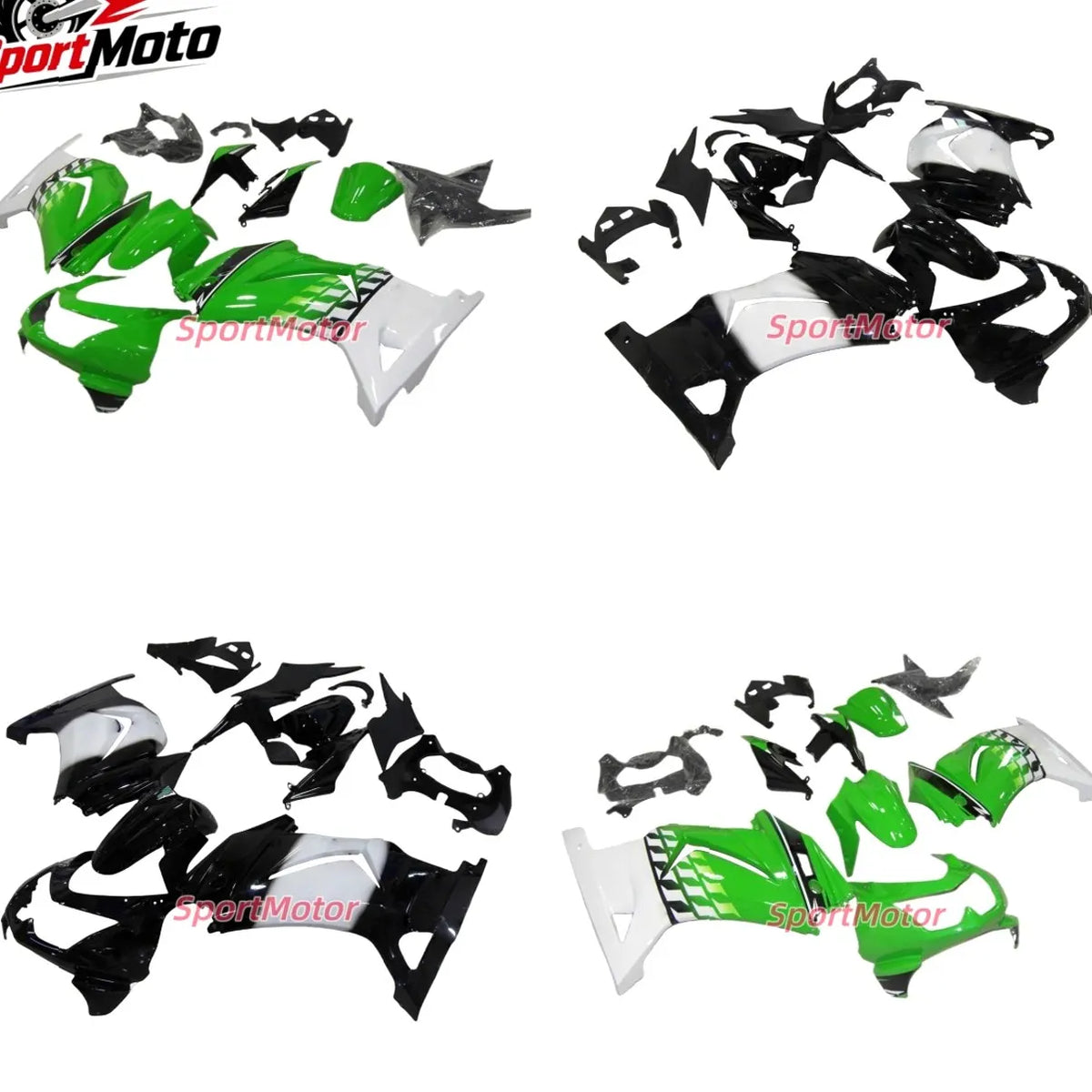 Aftermarket Motorcycle Set ABS Plastic Injection Fairing Body Bodykits For Kawasaki Ninja250 Ninja 250 EX250R EX-250R 2008-2012