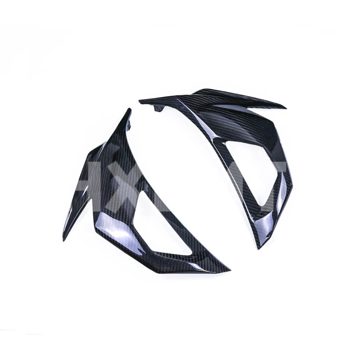 Suitable For Kawasaki Ninja 400 Motorcycle Fairing ABS Accessories Turn Signal Side Plate Carbon Fiber Color 2018 - 2023 HXLMOTOR