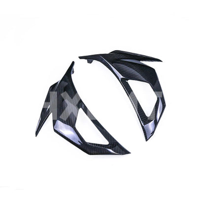 Suitable For Kawasaki Ninja 400 Motorcycle Fairing ABS Accessories Turn Signal Side Plate Carbon Fiber Color 2018 - 2023 HXLMOTOR