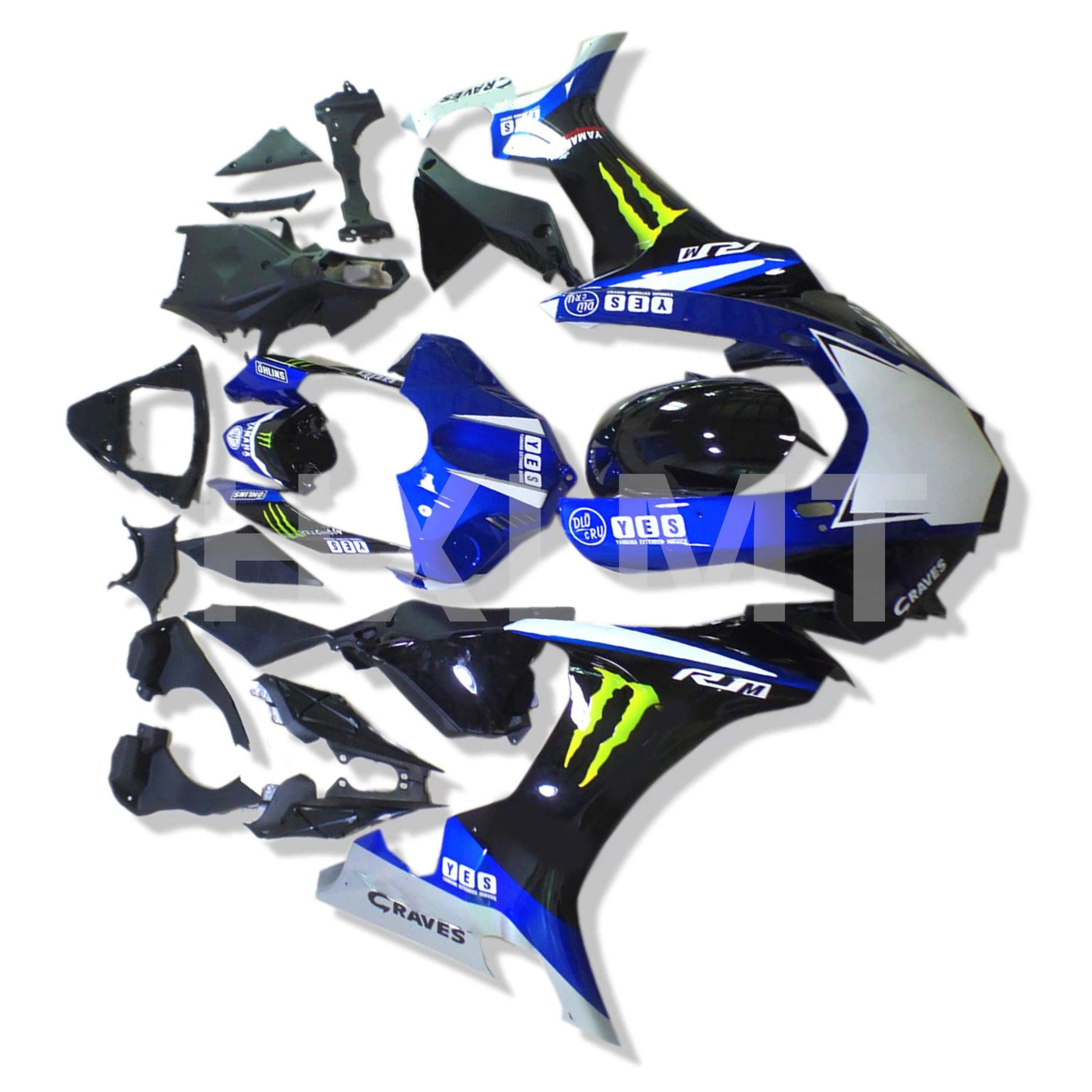 Motorcycle ABS Injection Bodywork Fairing Kit For Yamaha YZF R1 YZFR1 2015 2016 Motorcycle Shell Fairing Spoiler Bodywork HXLMOTOR