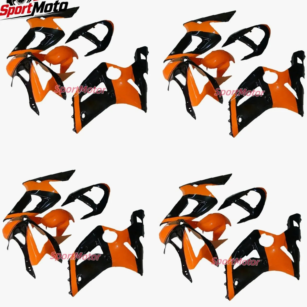 Racing Spec Motorcycle Unpainted Injection Cowl Bodywork Fairing Set For Kawasaki Ninja ZX6R 2003-2004