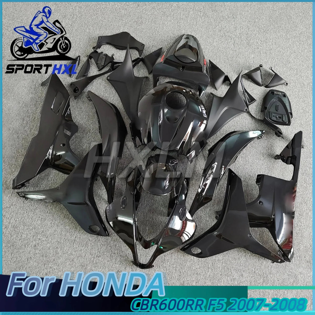 Motorcycle Fairings Kit Fit For HONDA CBR600RR F5 2007 2008 CBR 600RR 07 08 Injection Motorcycle Bodywork Set Glossy Black