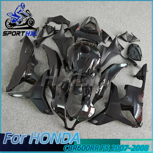 Motorcycle Fairings Kit Fit For HONDA CBR600RR F5 2007 2008 CBR 600RR 07 08 Injection Motorcycle Bodywork Set Glossy Black