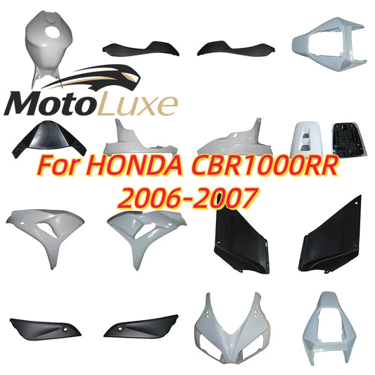 for HXLMotor For HONDA CBR1000RR CBR 1000RR CBR 1000 RR 2006-2007 ABS Unpainted Components Cowl Body Bodywork Fairing Injection