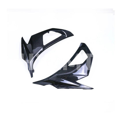 Suitable For Kawasaki Ninja 400 Motorcycle Fairing ABS Accessories Turn Signal Side Plate Carbon Fiber Color 2018 - 2023 HXLMOTOR