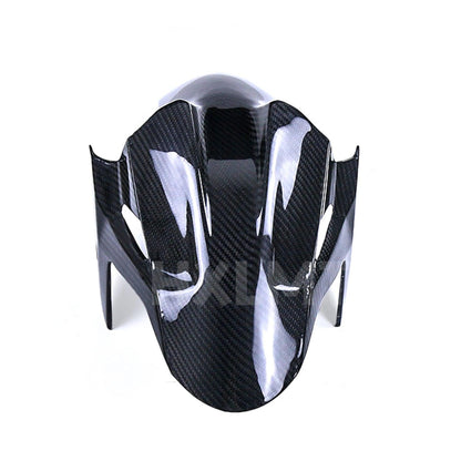 For Kawasaki Ninja400 Z400 2018 2019 2020 2021 2022 EX400 18 19 20 21 22 Front Fender Mudguard Fairing Carbon Fiber Painted HXLMOTOR