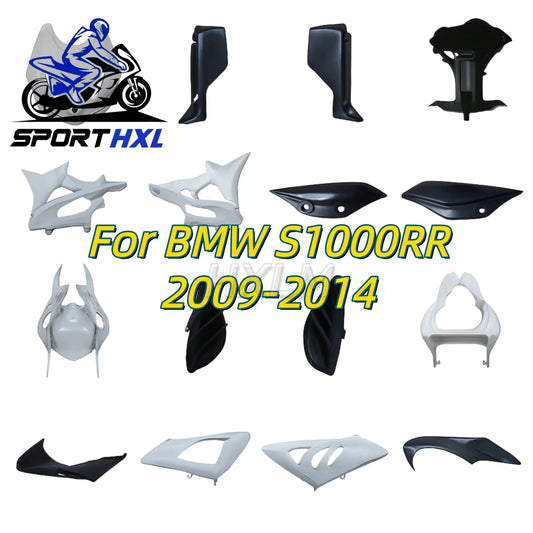 For BMW S1000RR 2009-2014 13 12 11 10 09 Bodywork Fairing Unpainted Components Accessories Pack left and right High Quality ABS