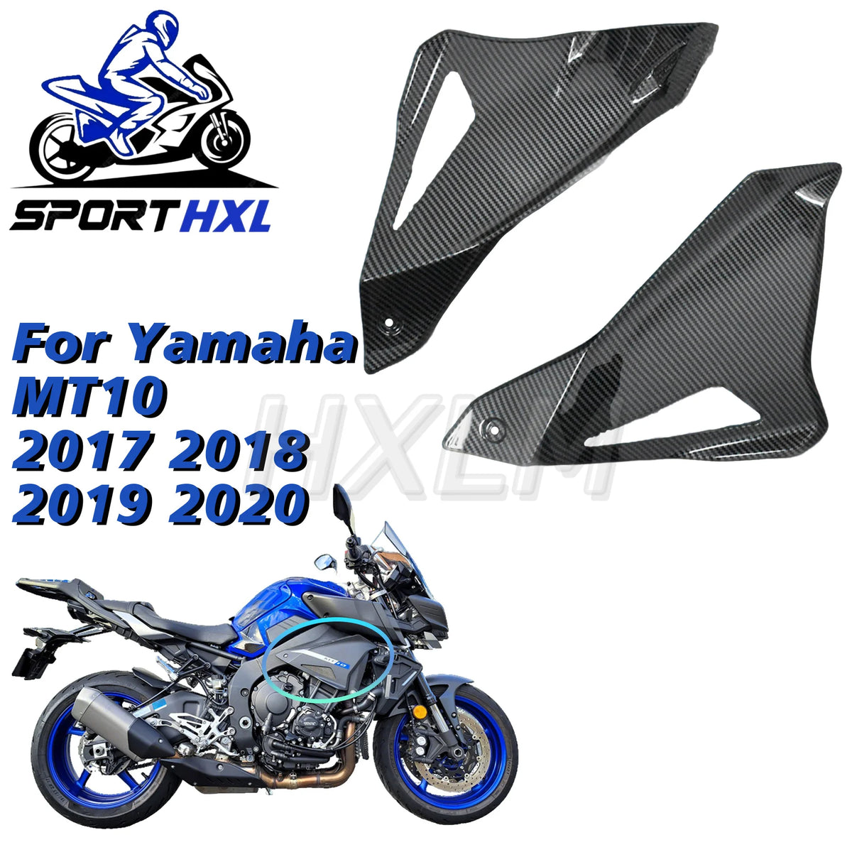 Side ABS Protector 2019 Injection 2020 Parts For Yamaha MT10 2017-2020 Side Fairing Side Panel Molded ABS Plastic Injection 2018