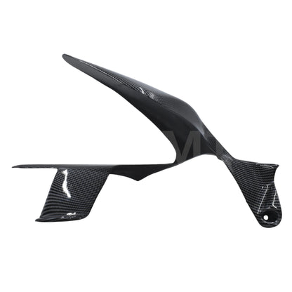 Carbon Fiber Front & Rear Fender Mudguard Hugger Plain Weaver Matt Motorcycle Accessories For Ducati Panigale V4 2018 2019 HXLMOTOR