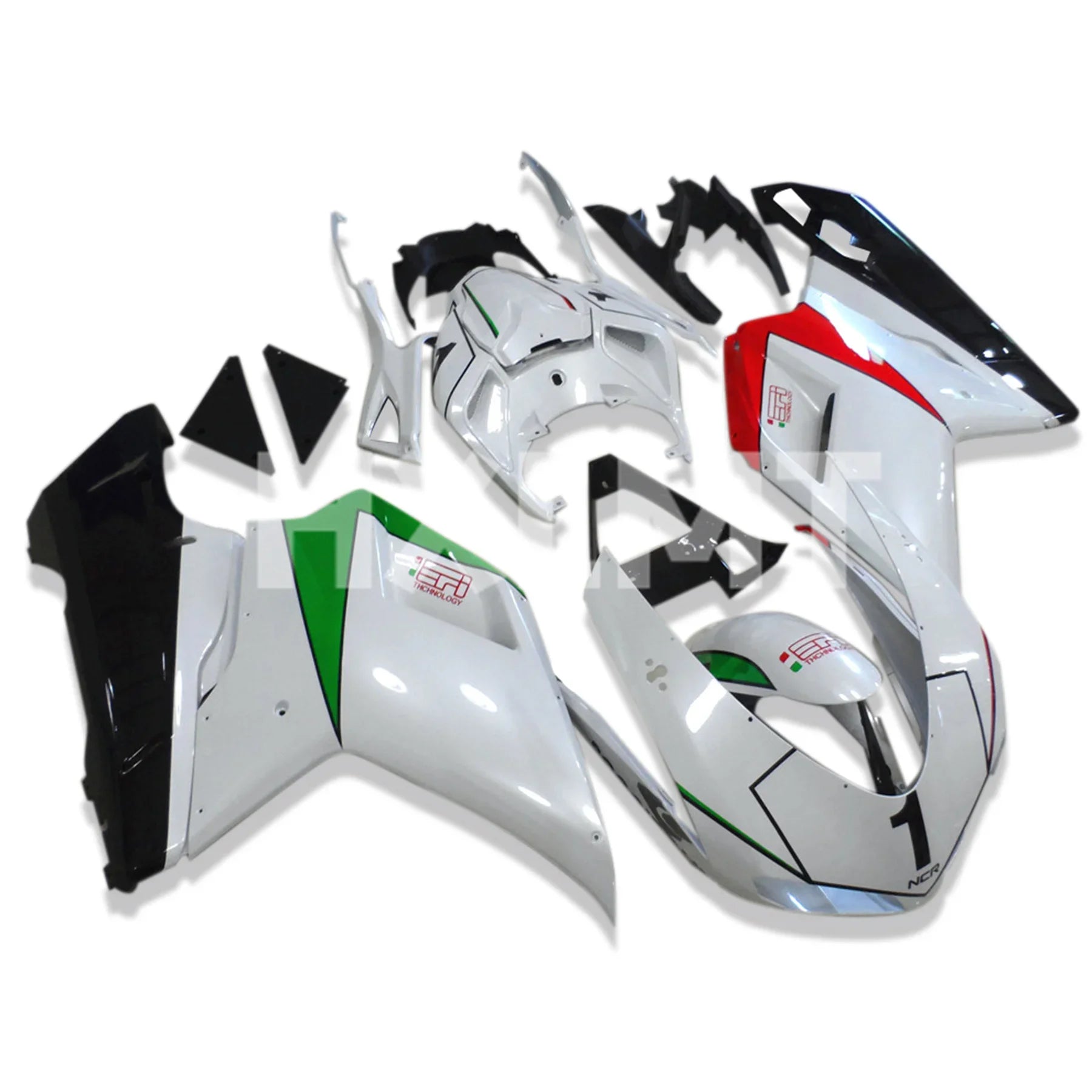 Motorcycle Fairings Kit Fit For Ducati 848 1098 1198 2007 2009 Bodywork Set ABS Accessories Injection Full Body Kits HXLMOTOR