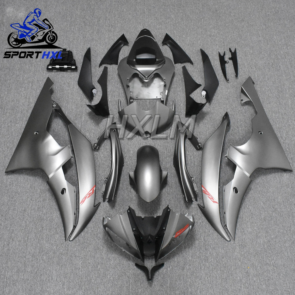 New ABS Fairings Kit Fit For YAMAHA YZF- R6 08 - 16 2008 2009 2010 2011 2012 2013 2014 2015 2016 Bodywork Set Custom Gray