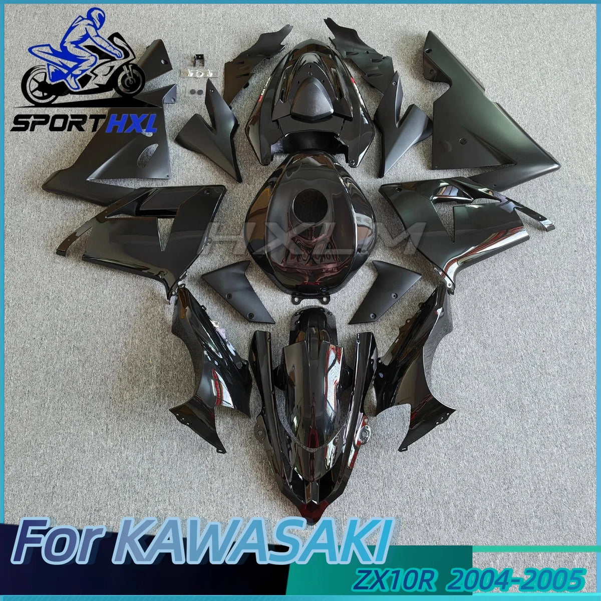 For KAWASAKI NINJA ZX10R ZX-10R 2004 2005 ABS Injection Motorcycle Fairing Kits Guard Protection Modified Accessories
