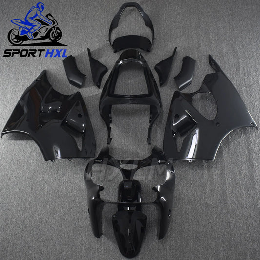 Plastic Fairings For KAWASAKI ZX6r 2000 - 2002 Glossy Black Body Kits for ZX6r 636 ZX-6r 2000 2001 2002