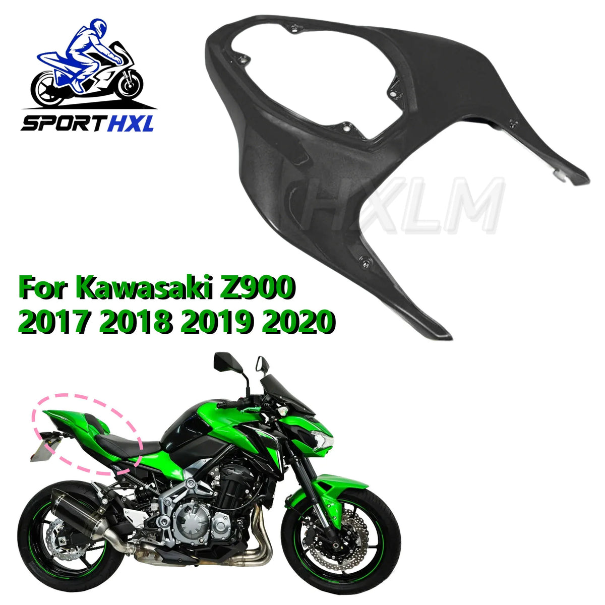 2024 New Z900 Motorcycle Rear Seat Cover Side Panel Guard Fairing Cowl Ducktail Fit For Kawasaki Z 900 2017-2023