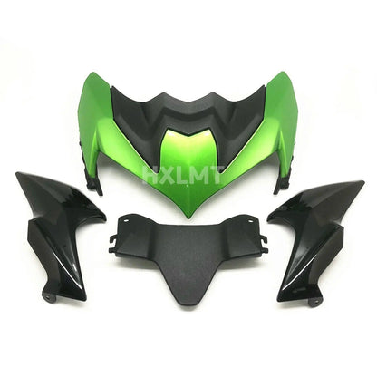 Motorcycle ABS Front Headlight Fairing Beak Cowl Cover Extender Aerodynamic Winglets For Kawasaki Z900 2020 2021 ZR900 ABS Z 900 HXLMOTOR