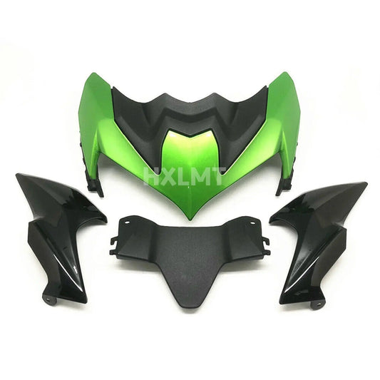 Motorcycle ABS Front Headlight Fairing Beak Cowl Cover Extender Aerodynamic Winglets For Kawasaki Z900 2020 2021 ZR900 ABS Z 900 HXLMOTOR
