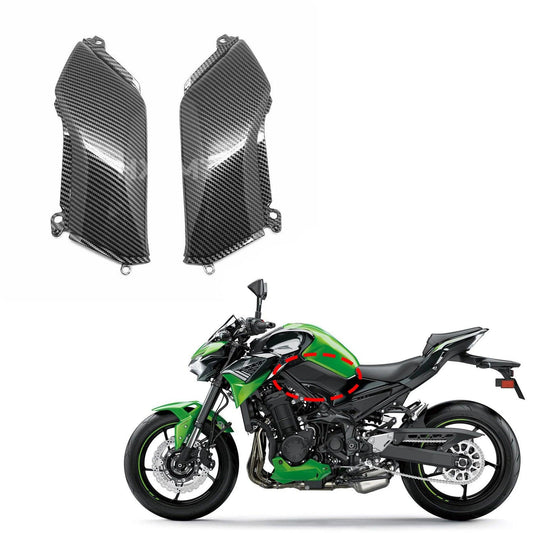 For Kawasaki Z900 2020 2021 2022 2023 Tank Front Side Panel Trim Cover Fairing Cowl Gas Guard Unpainted Motorcycle Accessories HXLMOTOR
