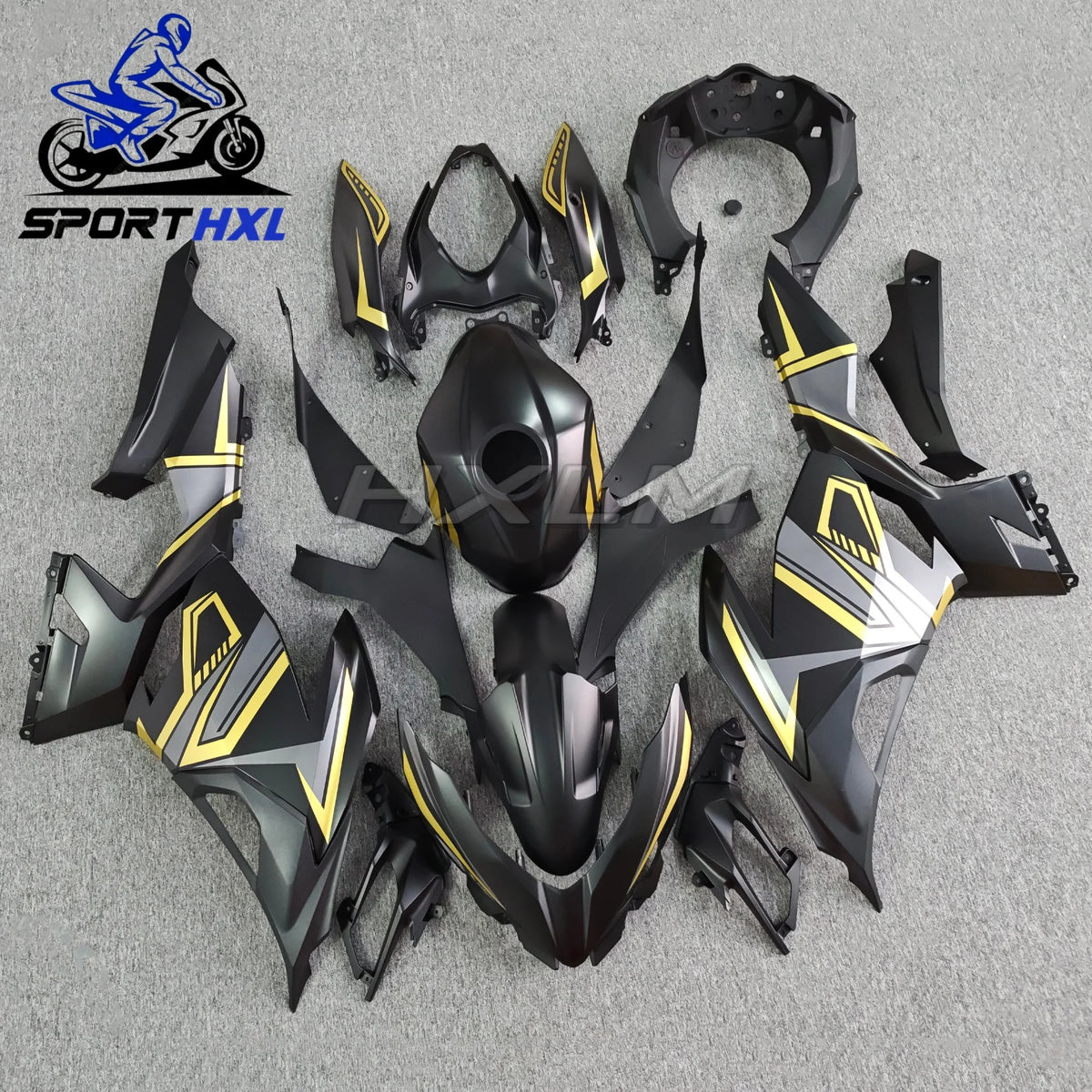 Motorcycle Fairing Kit Suitable For Kawasaki Ninja 400 18-23 Years EX400 2018 2019 2020 2021 2022 2023 Fairing Gold Black
