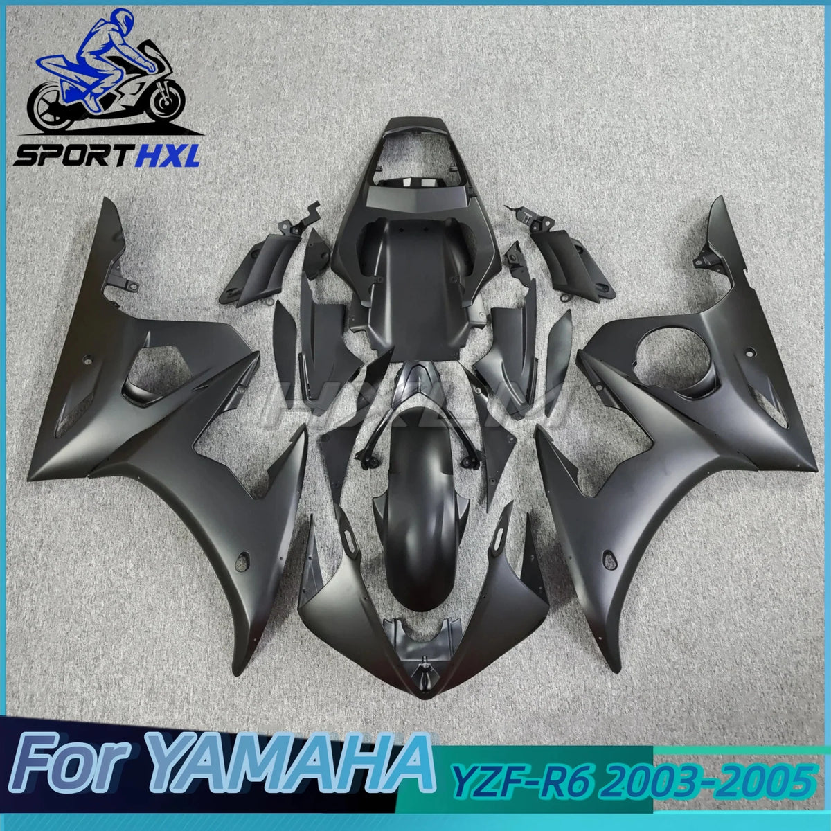 High quality bodywork for YAMAHA R6 fairing kit 2003 2004 2005 matte black Fit YZF R6 fairings 03 04 05