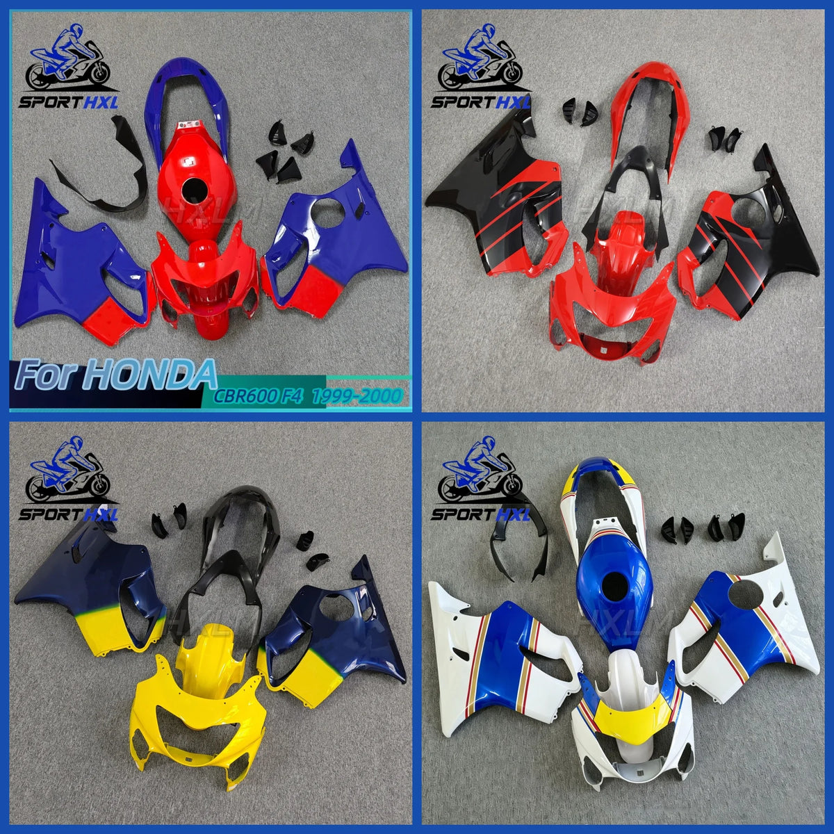 ABS Injection Motorcycle Full Fairing Kit For Honda CBR600 F4 1999 2000 CBR600F4 99‑00 Bodywork Fairings Set