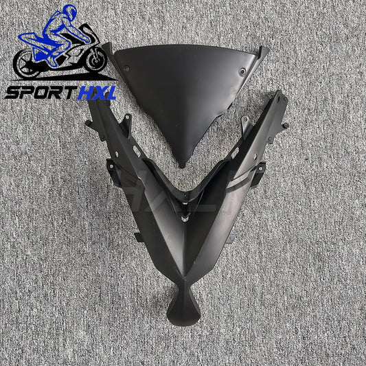 Plastic Head Cowl Kits for Kawasaki Ninja650 EX650 ER6F 2009 2010 2011 Nose Headlight Cover Top Front Panel Head Fairing 09-11