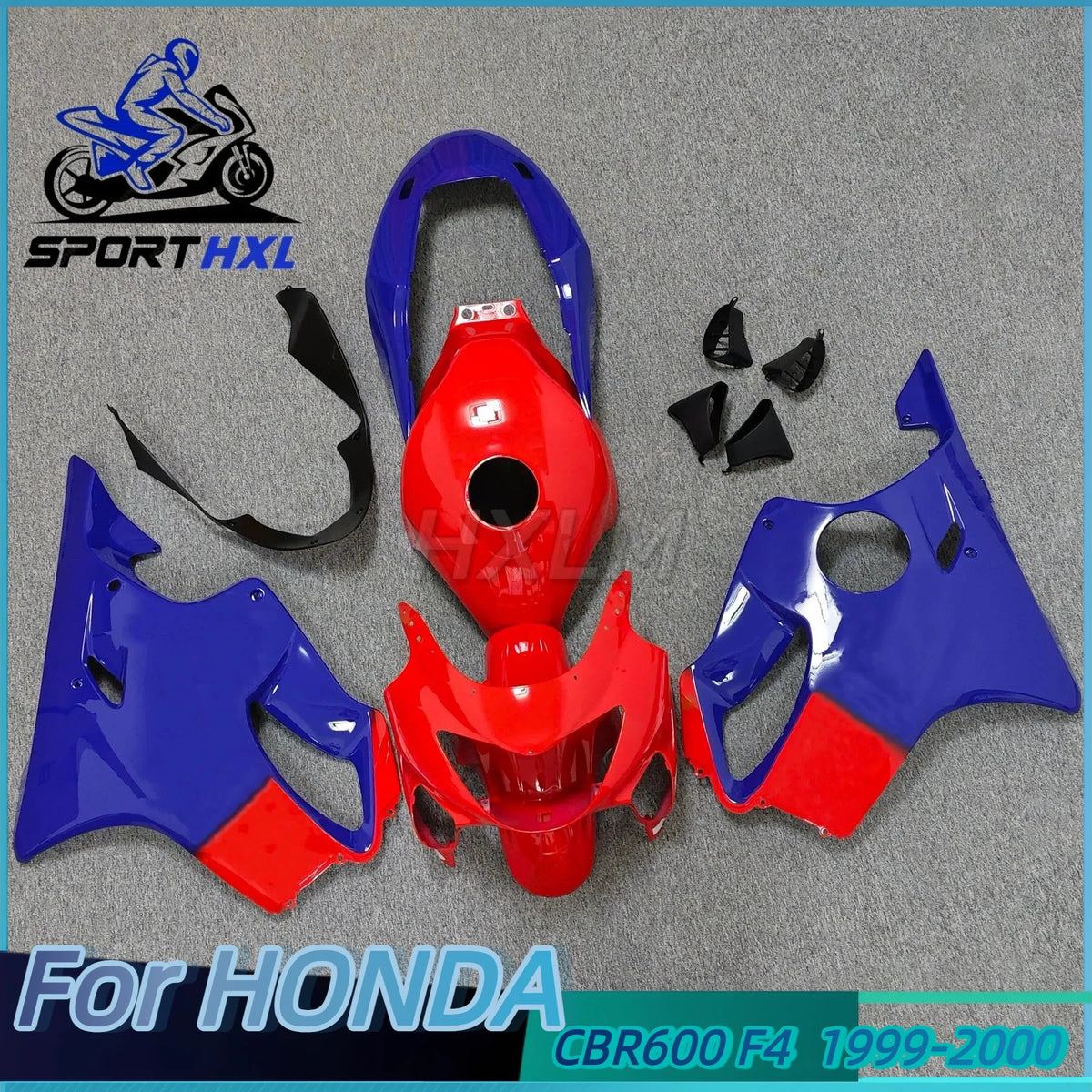 Motorcycle Fairing Kits Fit for HONDA CBR600 CBR600F F4 1999 2000 Plastic Shell Red Orange Bodywork Set