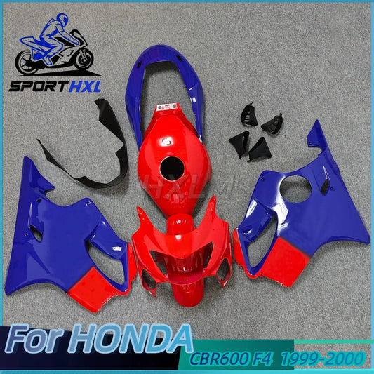 Motorcycle Fairing Kits Fit for HONDA CBR600 CBR600F F4 1999 2000 Plastic Shell Red Orange Bodywork Set