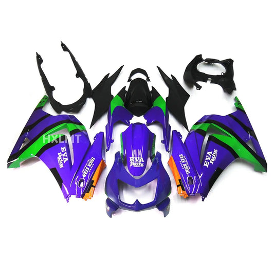 For Kawasaki Ninja300 EX300 Ninja 300 250 2008-2012 Motorcycle Accessories Bodywork Injection ABS Full Fairings Panel Mold Kit HXLMOTOR