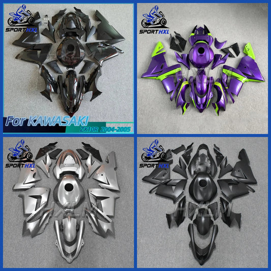 New ABS Whole Motorcycle Fairings Kit Fit For ZX-10R ZX10R zx 10r 2004 2005 04 05 Bodywork Full Fairing Kits Set zxmt