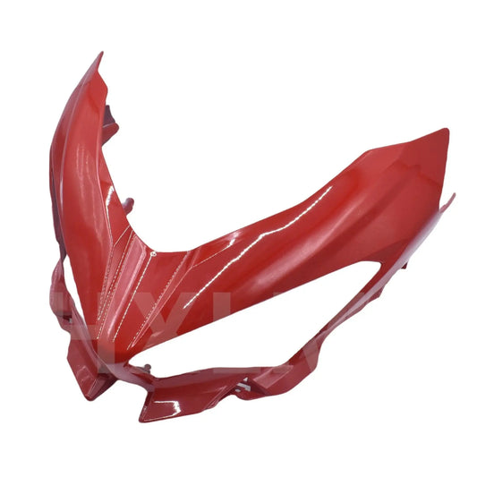 Motorcycle Front Headlight Fairing Bracket Carbon Fiber Front Nose Headlight Cover Fairing fit for KAWASAKI NINJA 400 2018-2023 HXLMOTOR