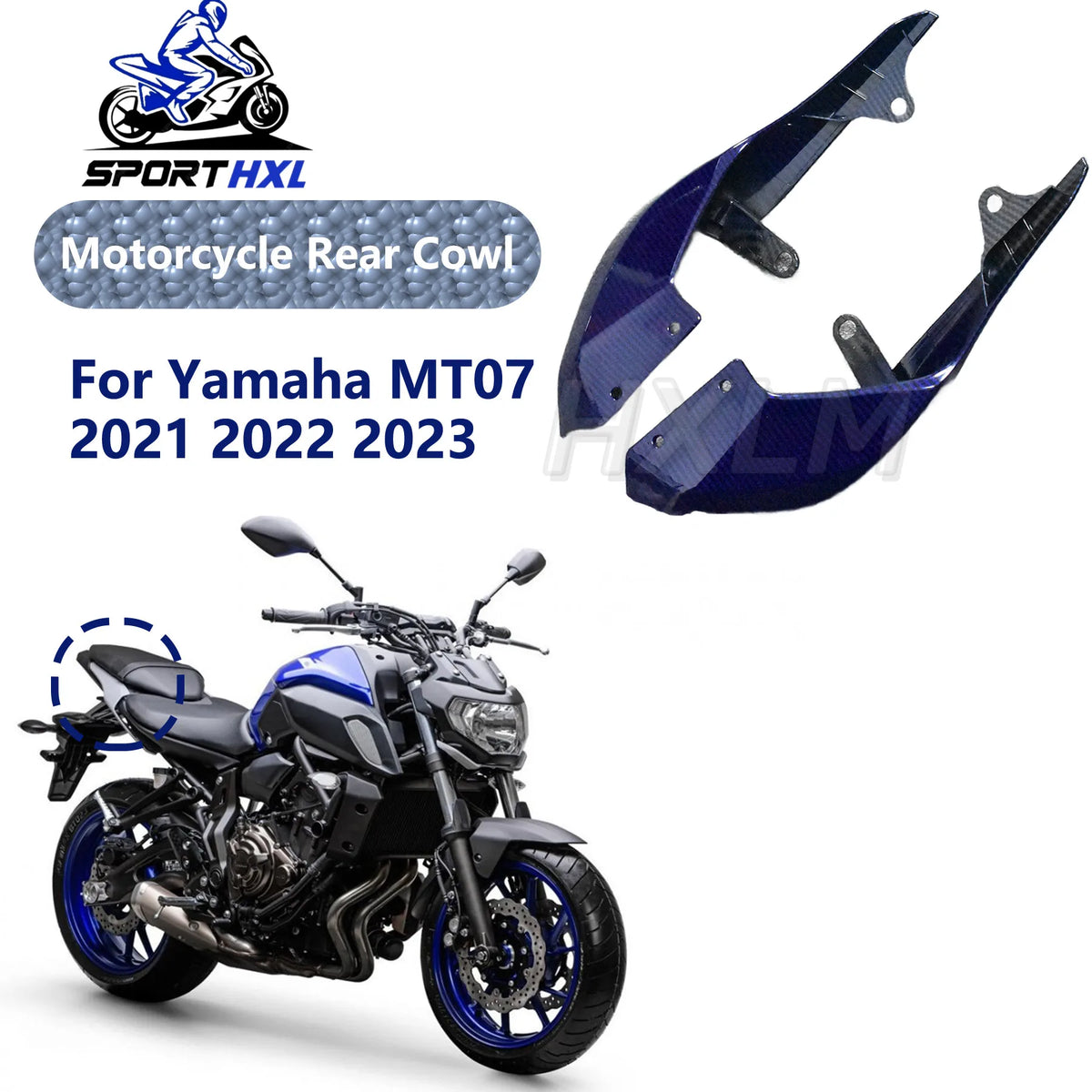 Motorcycle Front Wheel Hugger Fender Mudguard Mud Splash Guard Accessories Fit for YAMANHA MT07 2012-2017 and 2013 2014 2015