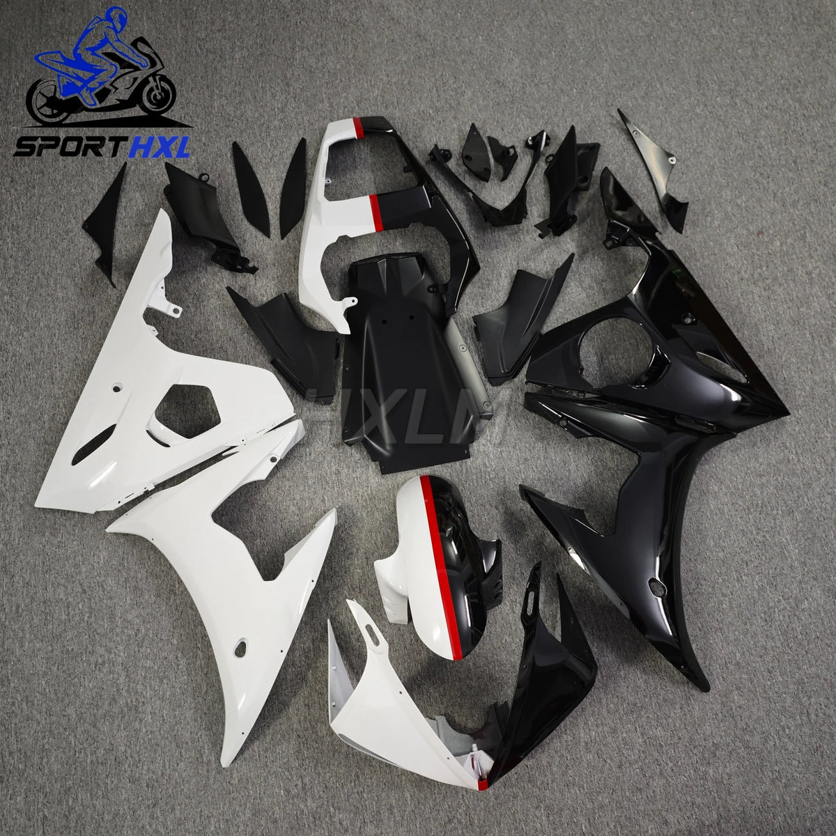 The ABS Motorcycle Fairing kit for YAMAHA YZF-R6 2003 2004 2005 model blue white black for YZF R6 fairings set 03 04 05