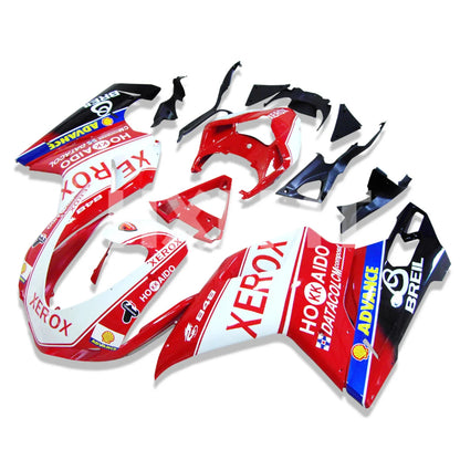 Motorcycle Fairing Kit ABS Plastic Injection Body Cowl Full Bodykits Accessories For DUCATI 848 1098 1098S 1198 2007 2008 2009 HXLMOTOR