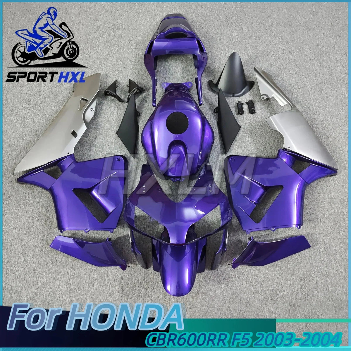 Motorcycle Fairing Kit For Honda CBR600RR CBR600 RR CBR 600RR F5 2003 2004 Accessories Full Bodywork Cowl Sliver Purple