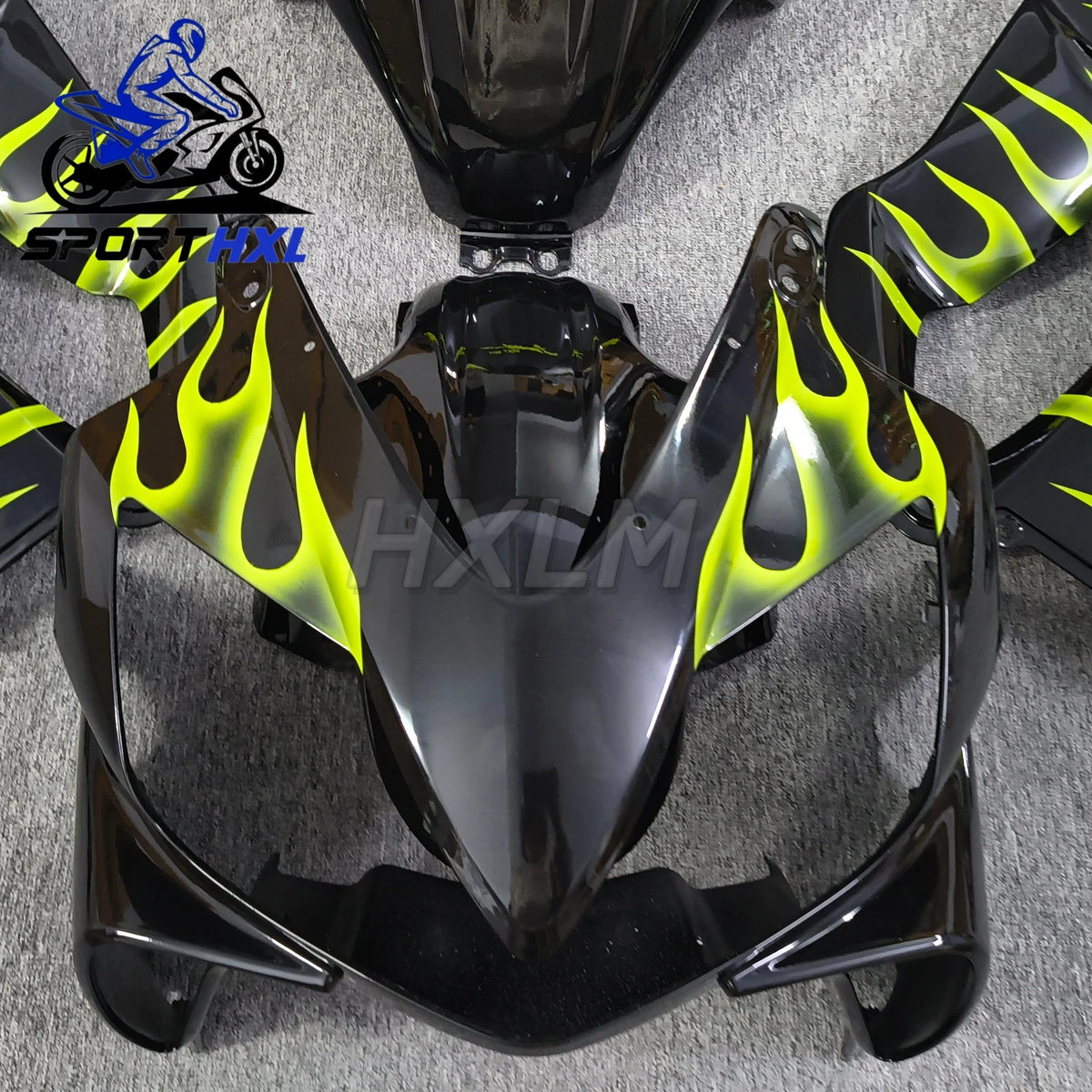 For Honda Cbr600 2004 - 2007 Plastic Fairings CBR 600 2004 Yellow Black Body Kits CBR600 F4i 04 05 Fairings Unpainted, Custom