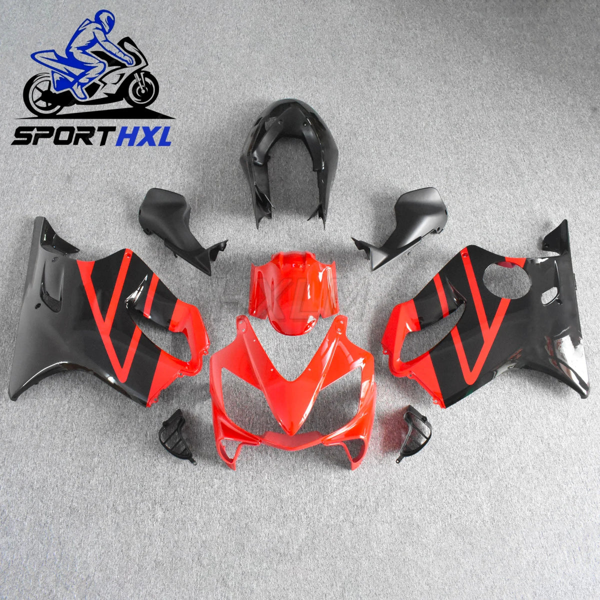 The Motorcycle Fairing is Suitable For CBR600F 2004 2005 2006 2007 CBR600 F4I 04 05 06 07 Body Fairing With Red and Black