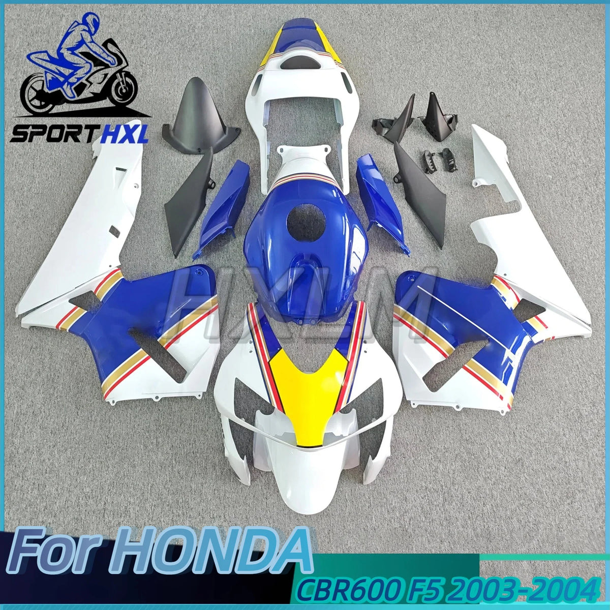 Motorcycle Fairings Kit For HONDA CBR600RR CBR600 F5 2003 2004 Injection Blue White Bodywork Fairings Customized